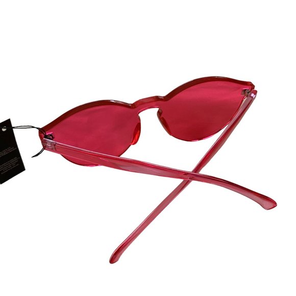 Pink Frameless Sunglasses - Picture 3 of 3